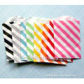 Rainbow Diagonal Stripe Paper Treat Bags For Party Gift